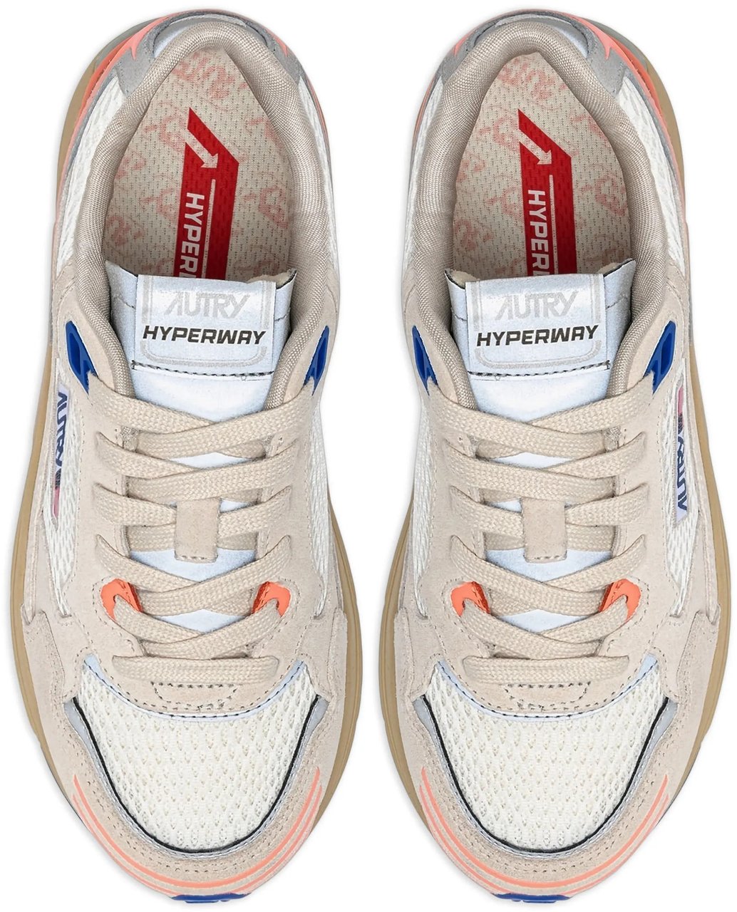 Autry Sneakers Wht/Peachp Wit