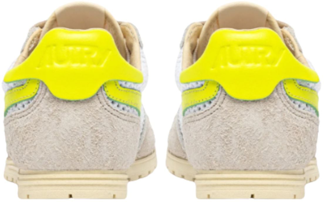 Autry Windspin Women’S Sneakers In Mesh And Leather White Sand And Evening Primrose Wslw Kd02 Windspin Low Grijs