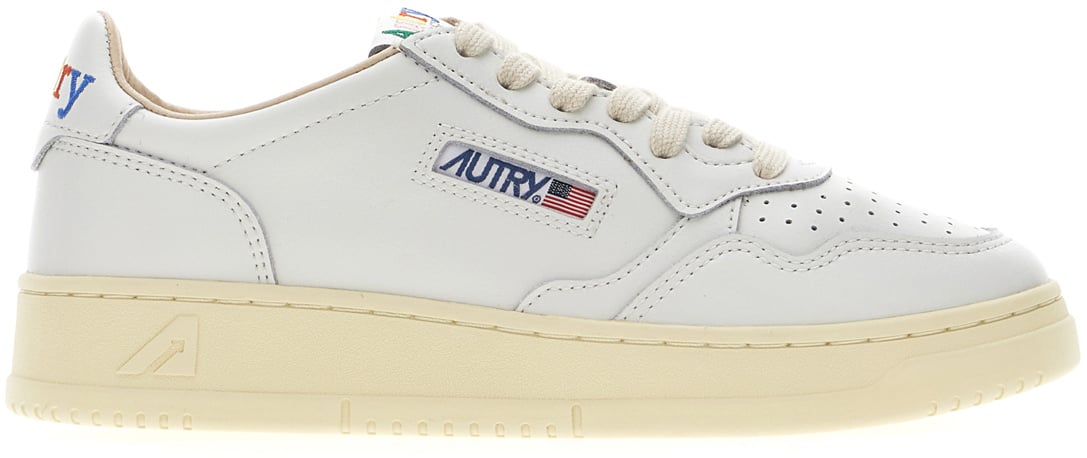 Autry White leather Medalist sneakers Wit