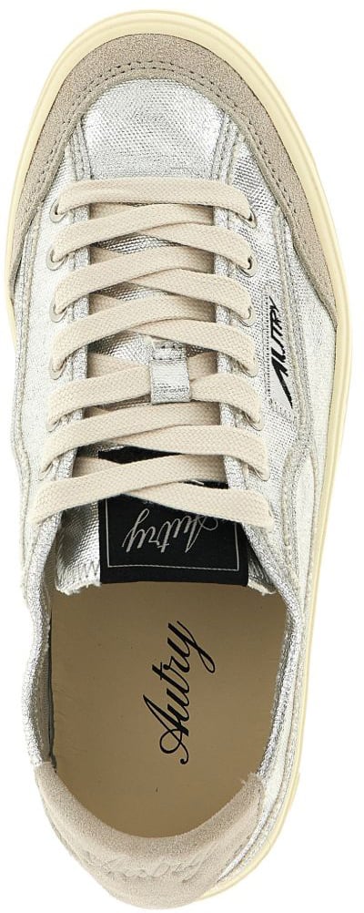 Autry Sneakers Metalizzati Zilver