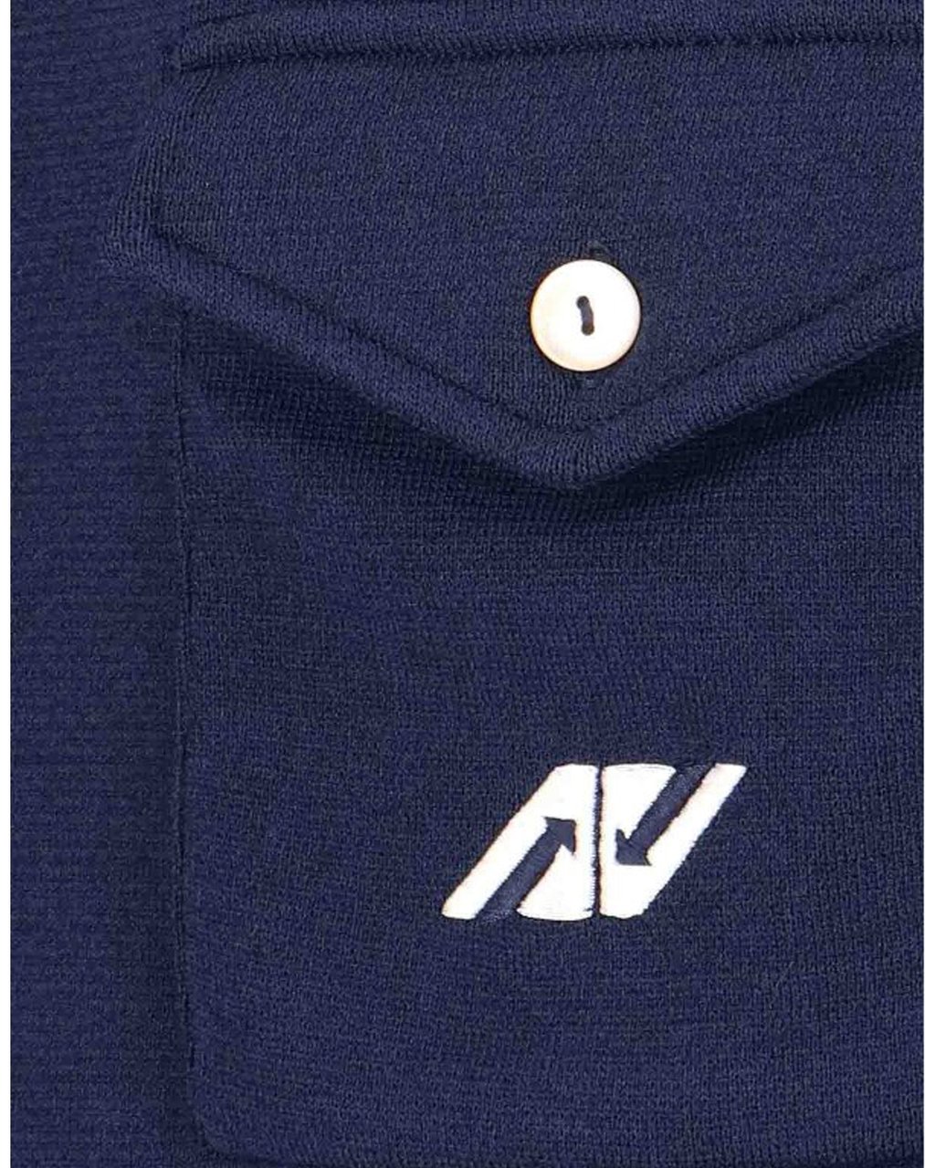 Autry AUTRY Side Stripe Cardigan Blauw