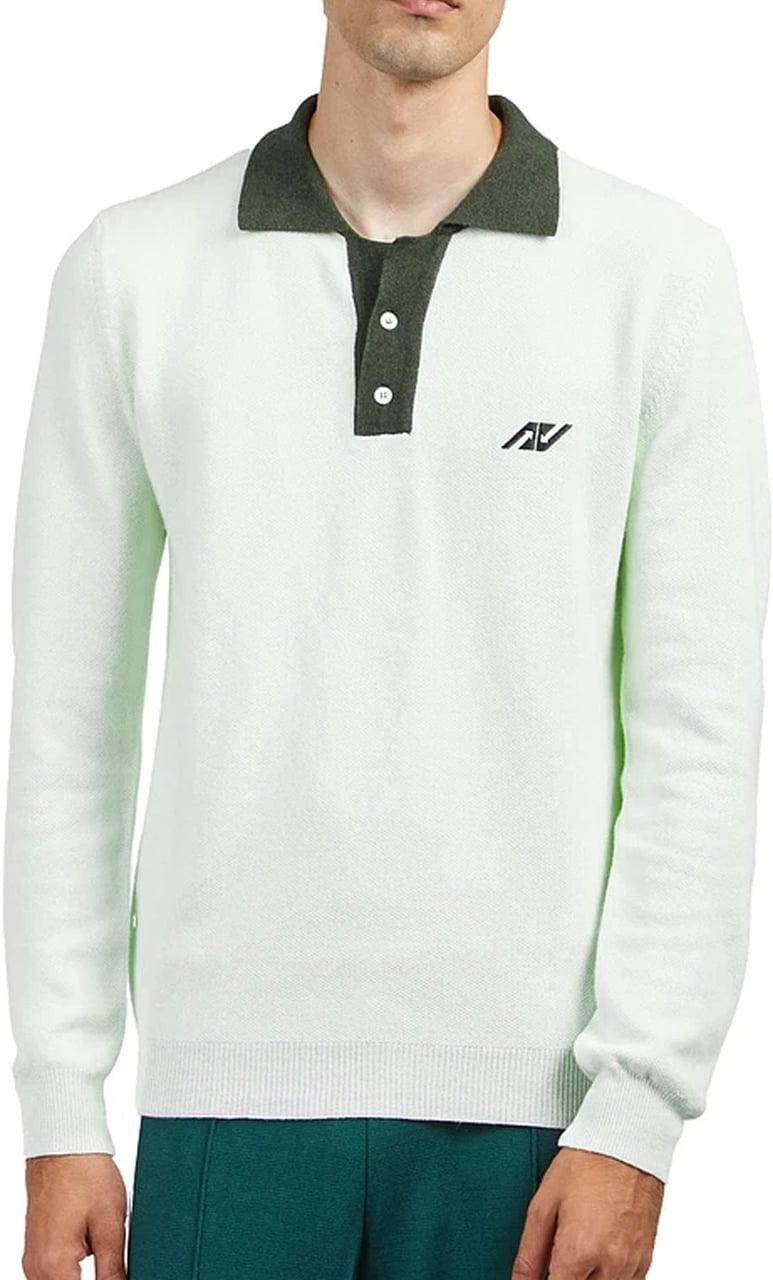 Autry Autry Sporty Long Sleeve Polo Groen