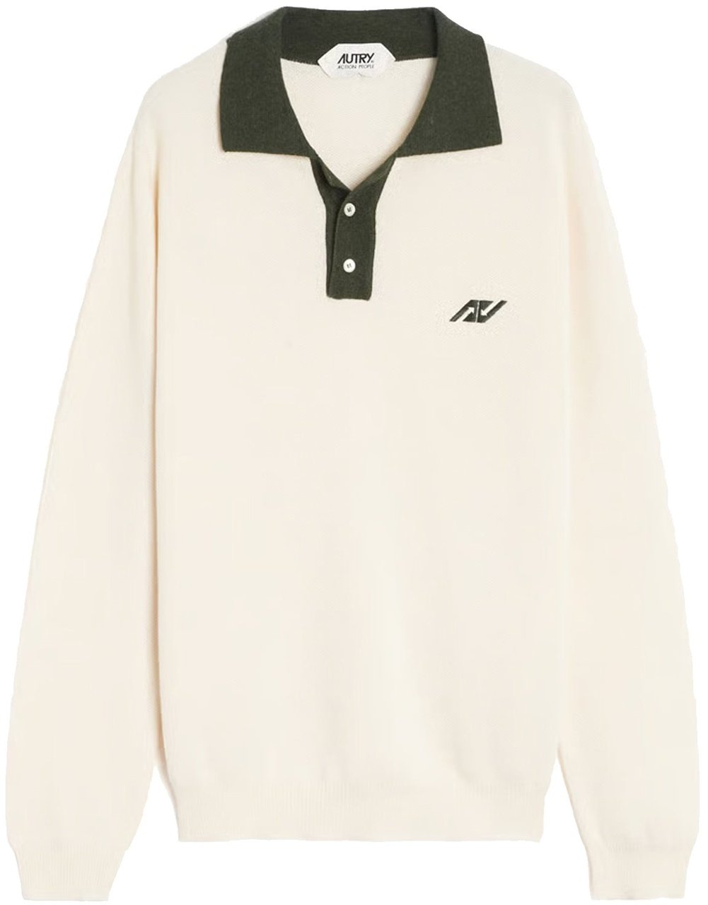 Autry Autry Sporty Long Sleeve Polo Beige