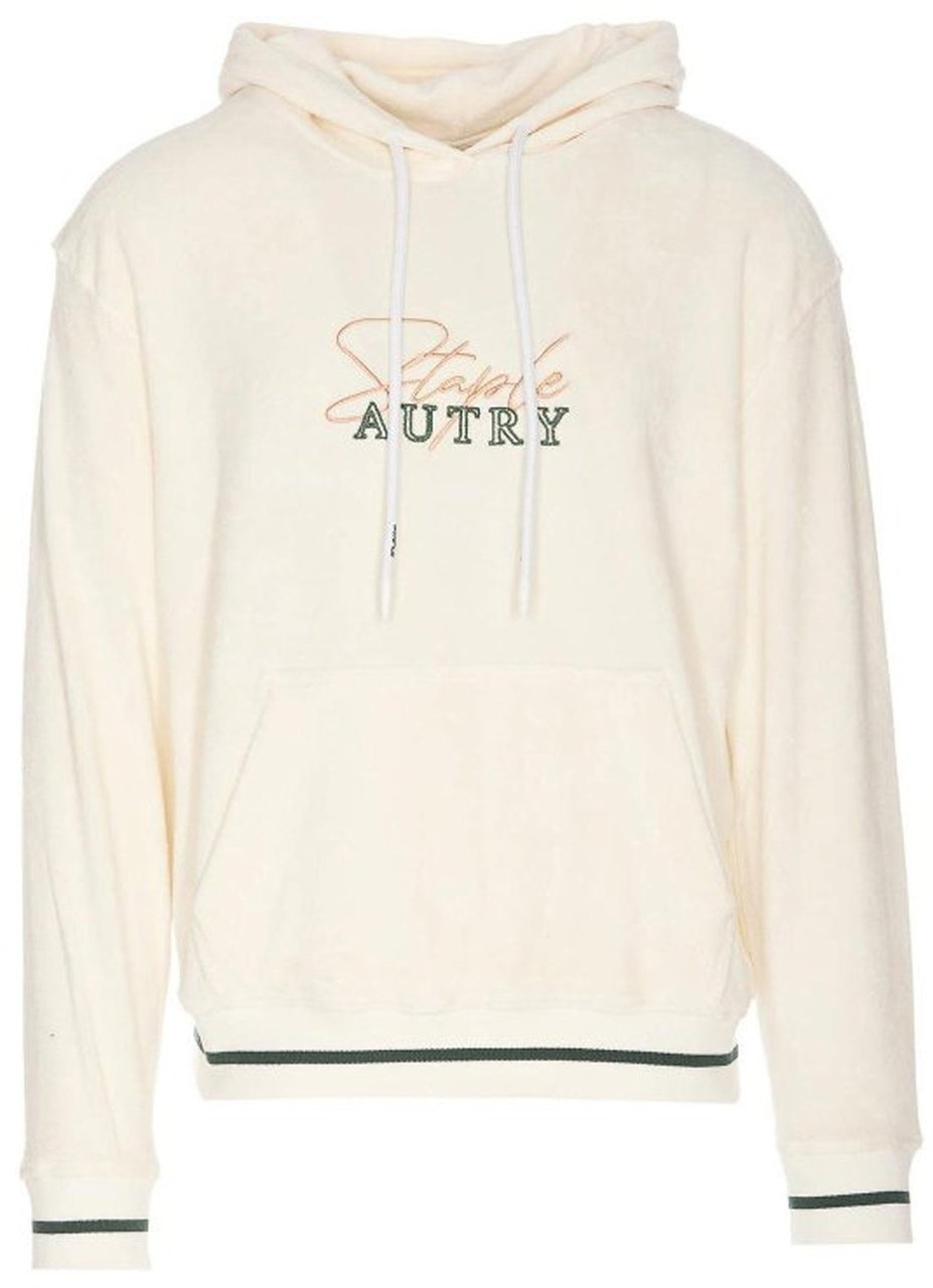 Autry AUTRY Unisex Chenille Staple Hoodie Wit