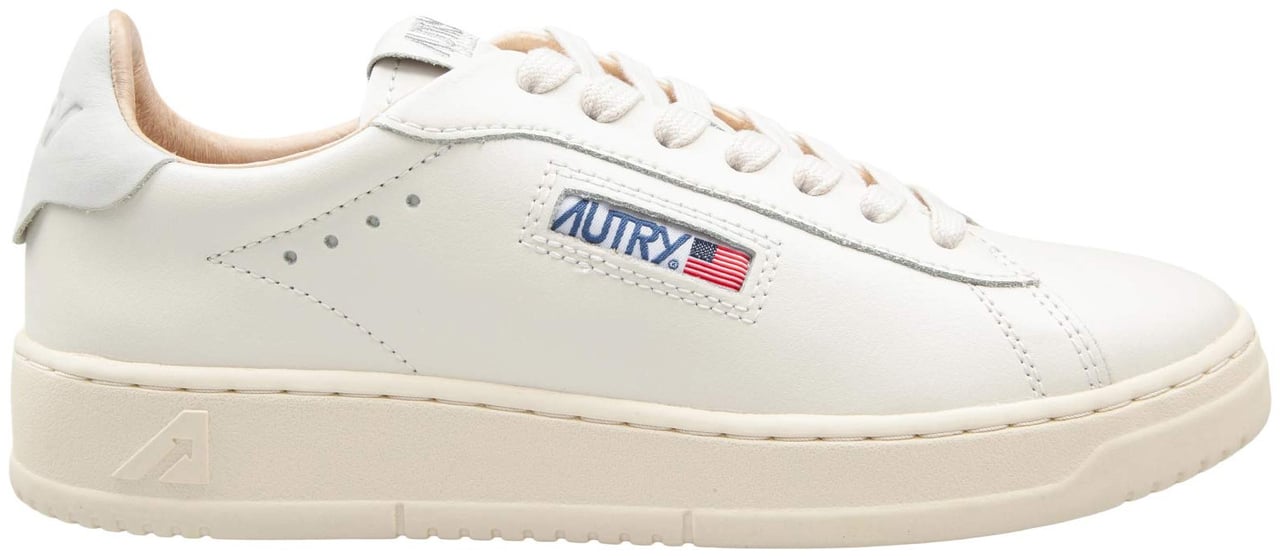 Autry Autry dallas low leather sneakers, cream white Wit