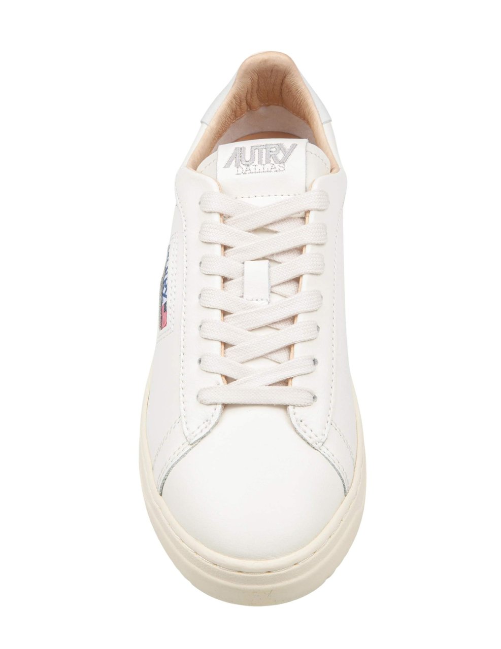 Autry Autry dallas low leather sneakers, cream white Wit