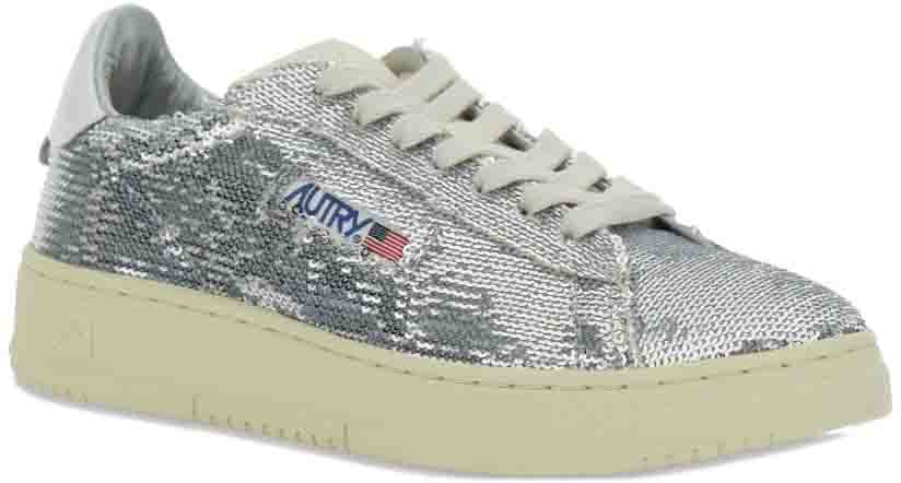 Autry Sneakers Silver Zilver