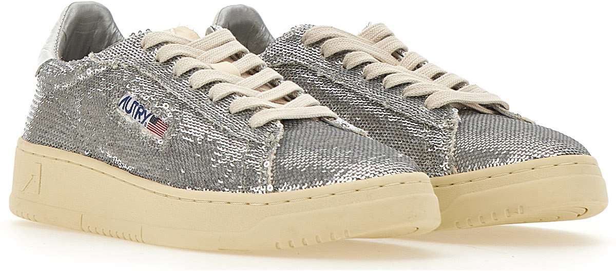 Autry Sneakers Silver Zilver