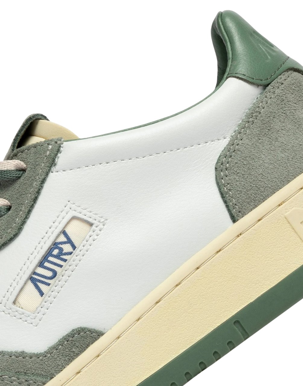 Autry Medalist Low Men’s White/Green Sneakers Neutraal