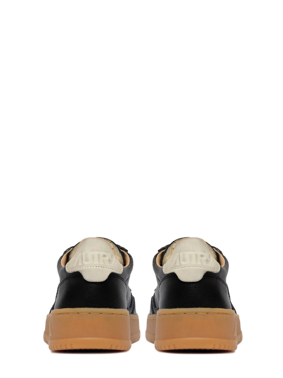 Autry Low-Top Sneakers with Perforated Detailing and Gum Sole Bruin