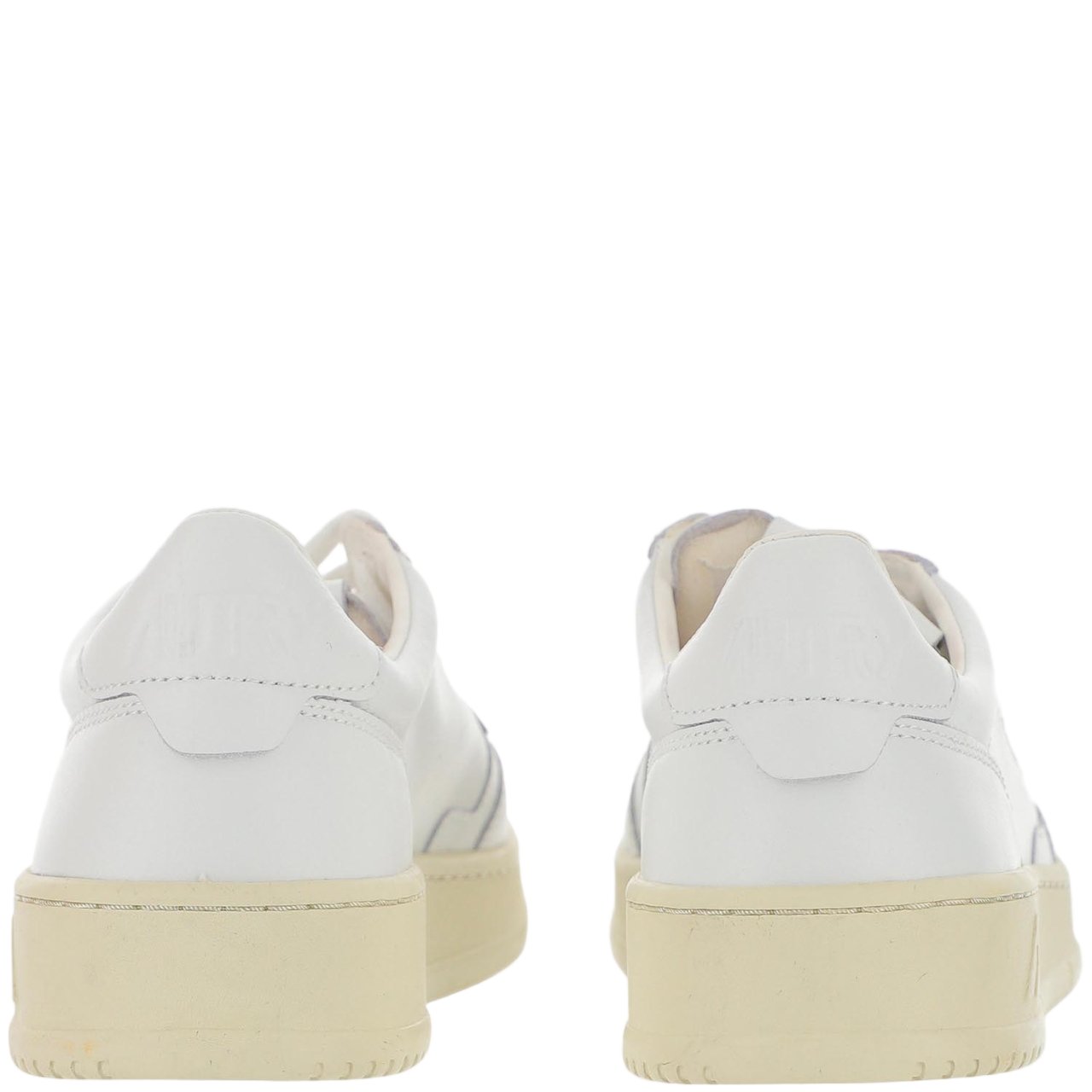 Autry Low-Top Leather Trainers with Logo Detailing and Classic Silhouette Wit