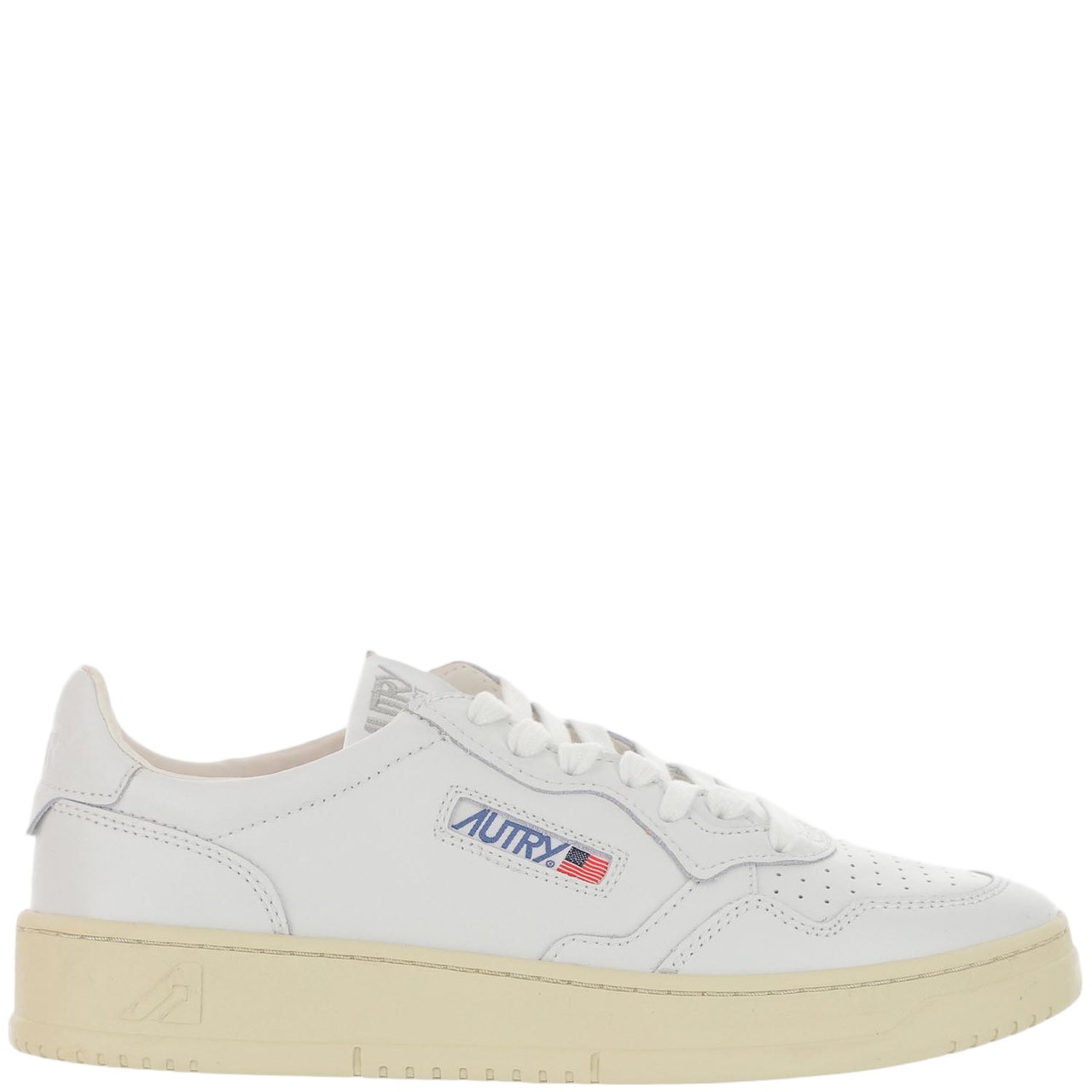 Autry Low-Top Leather Trainers with Logo Detailing and Classic Silhouette Wit