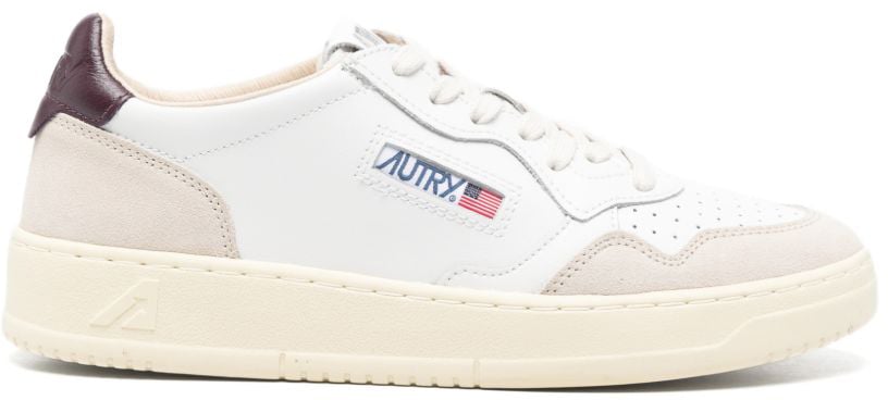 Autry Sneakers Bordeaux Wit