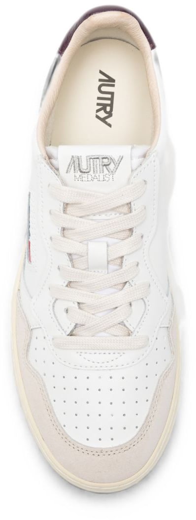 Autry Sneakers Bordeaux Wit