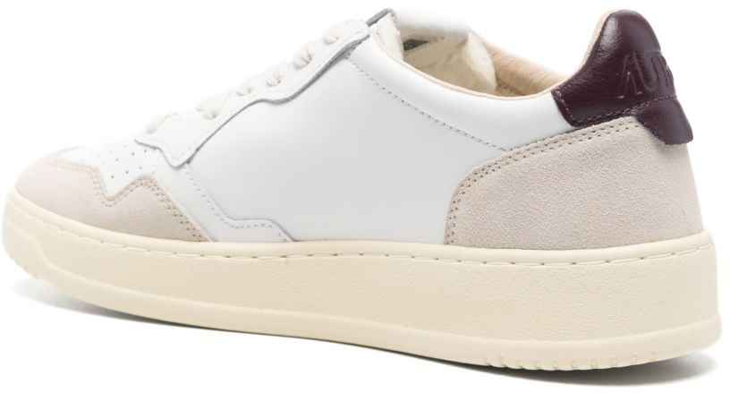 Autry Sneakers Bordeaux Wit
