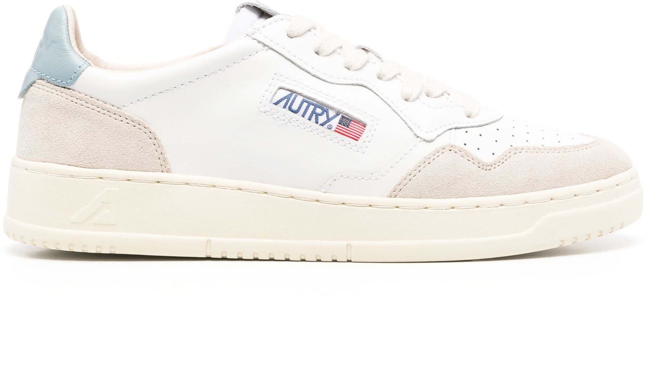 Autry Sneakers Whiteslvblue Blauw