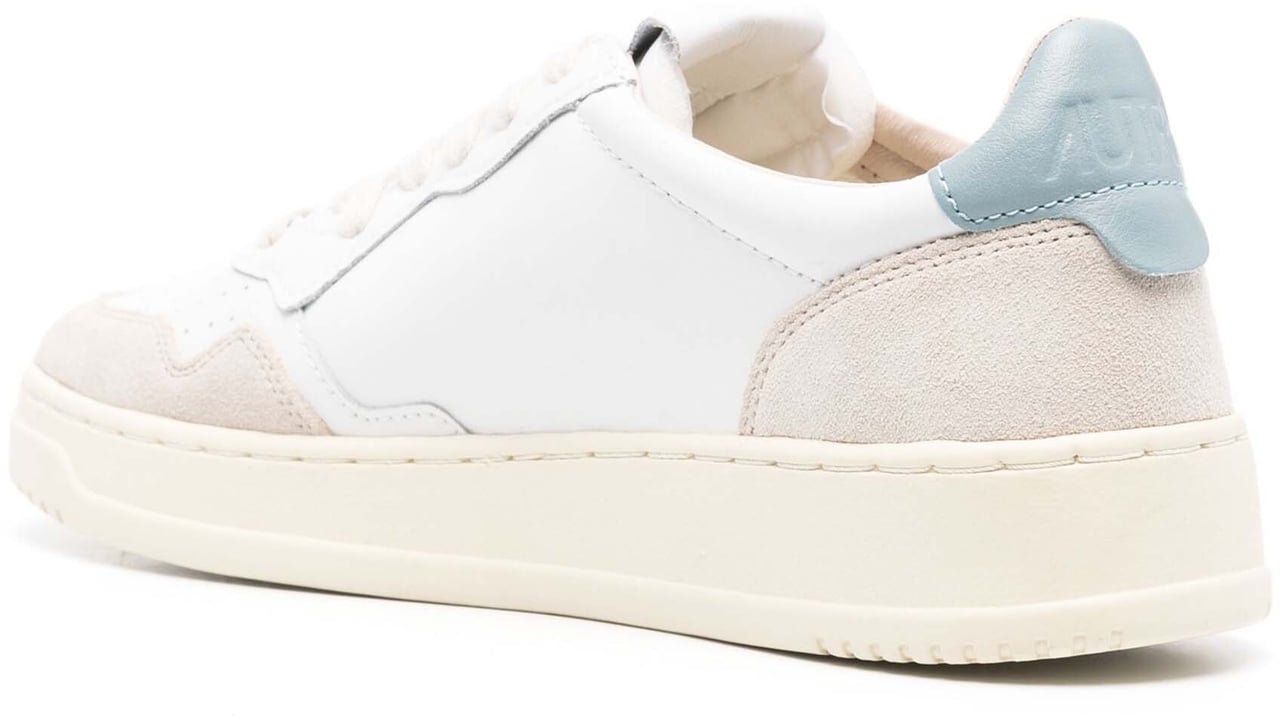 Autry Sneakers Whiteslvblue Blauw