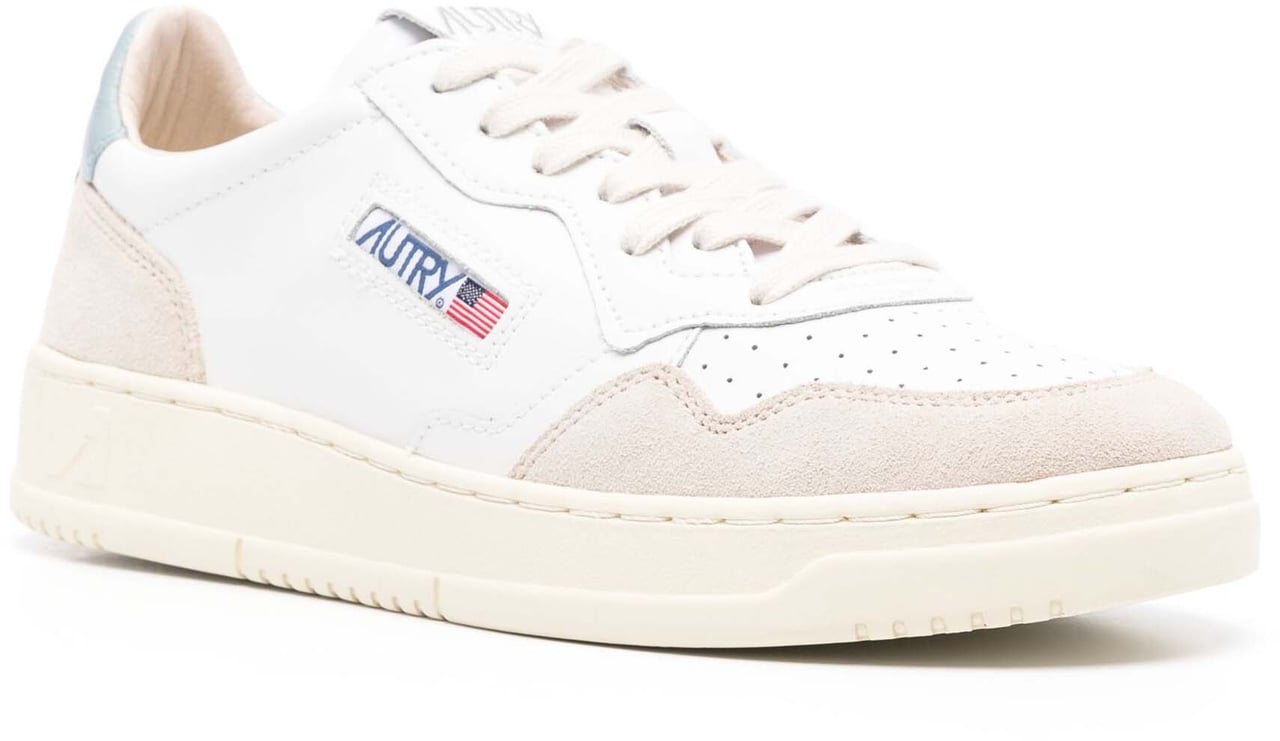 Autry Sneakers Whiteslvblue Blauw