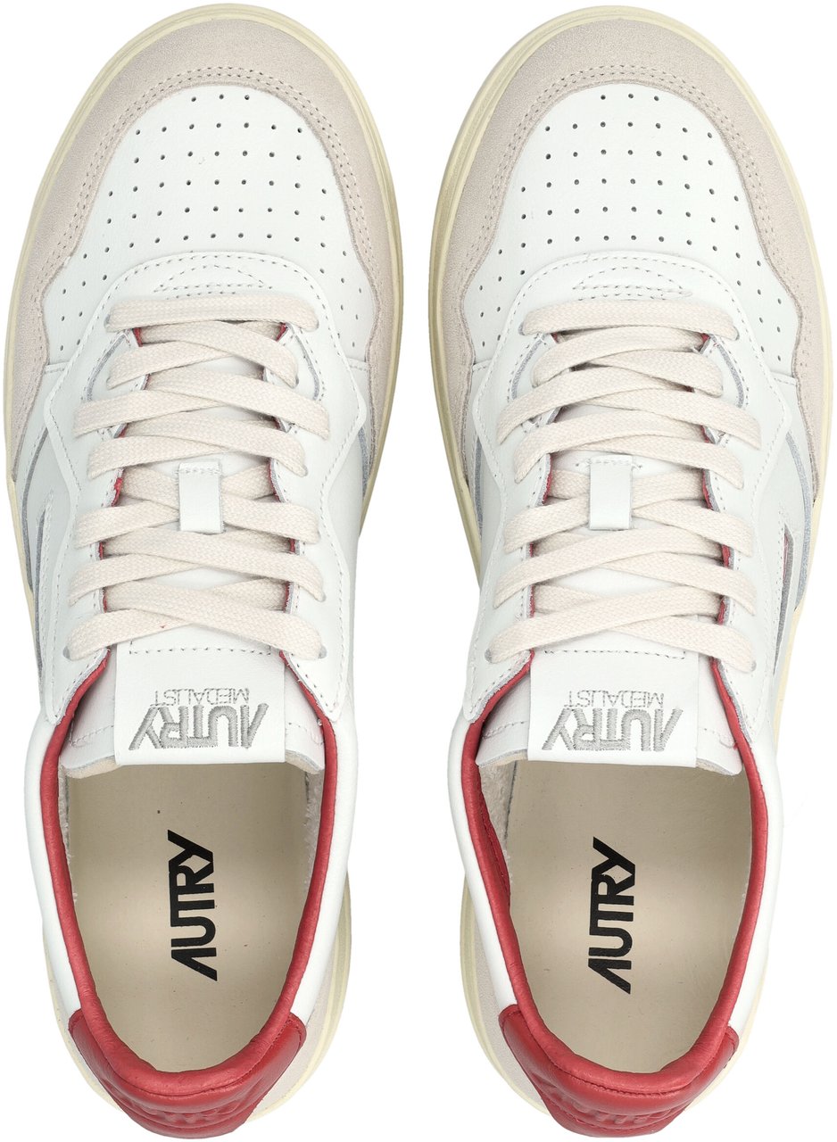 Autry Medalist Game White Red Rood