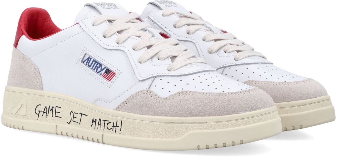 Autry Medalist Game White Red Rood