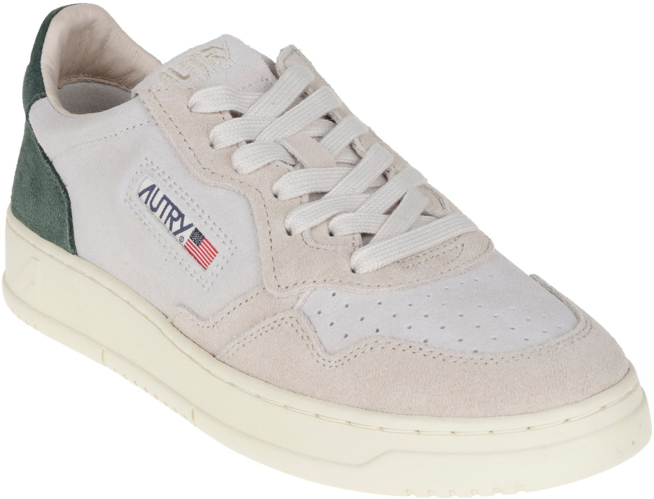 Autry Flat Shoes Beige Verde Wit
