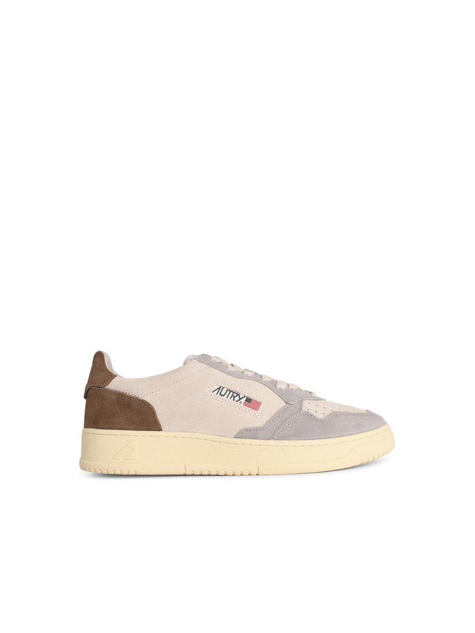Autry 'Medalist Low' Grey Suede Sneakers Neutraal