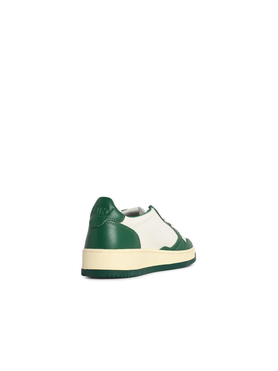 Autry Green And White Leather Medalist Sneakers Neutraal