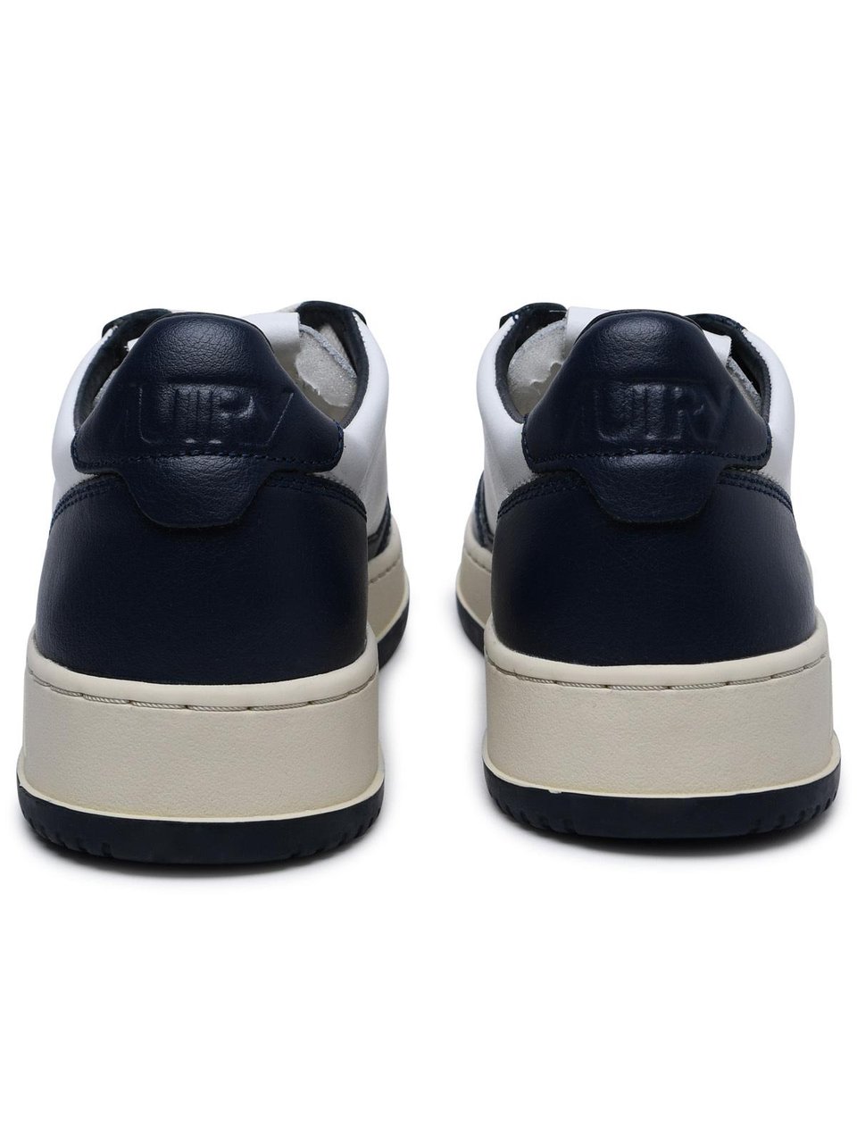 Autry Medalist' Blue Leather Sneakers Grijs