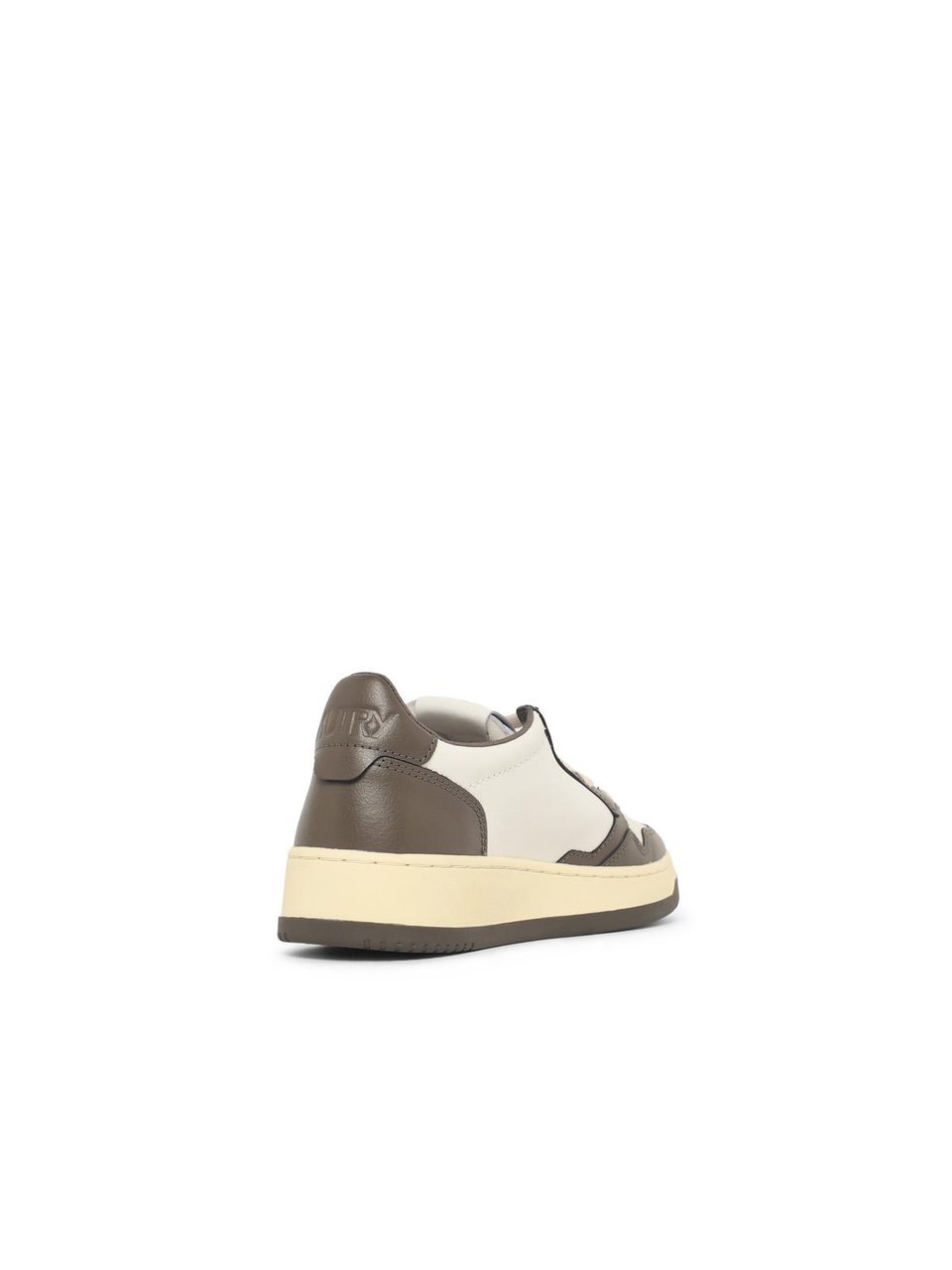 Autry 'Medalist Low' White And Brown Leather Sneakers Wit