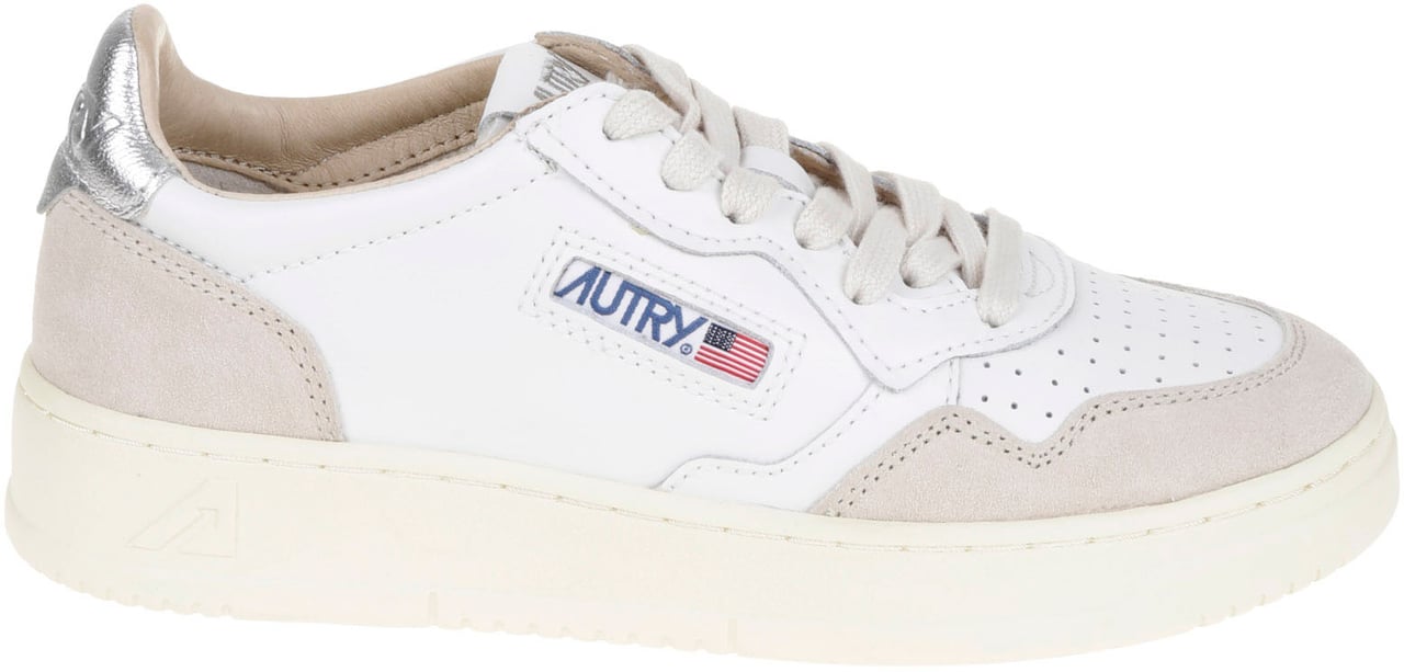 Autry Flat Shoes Silver Wit