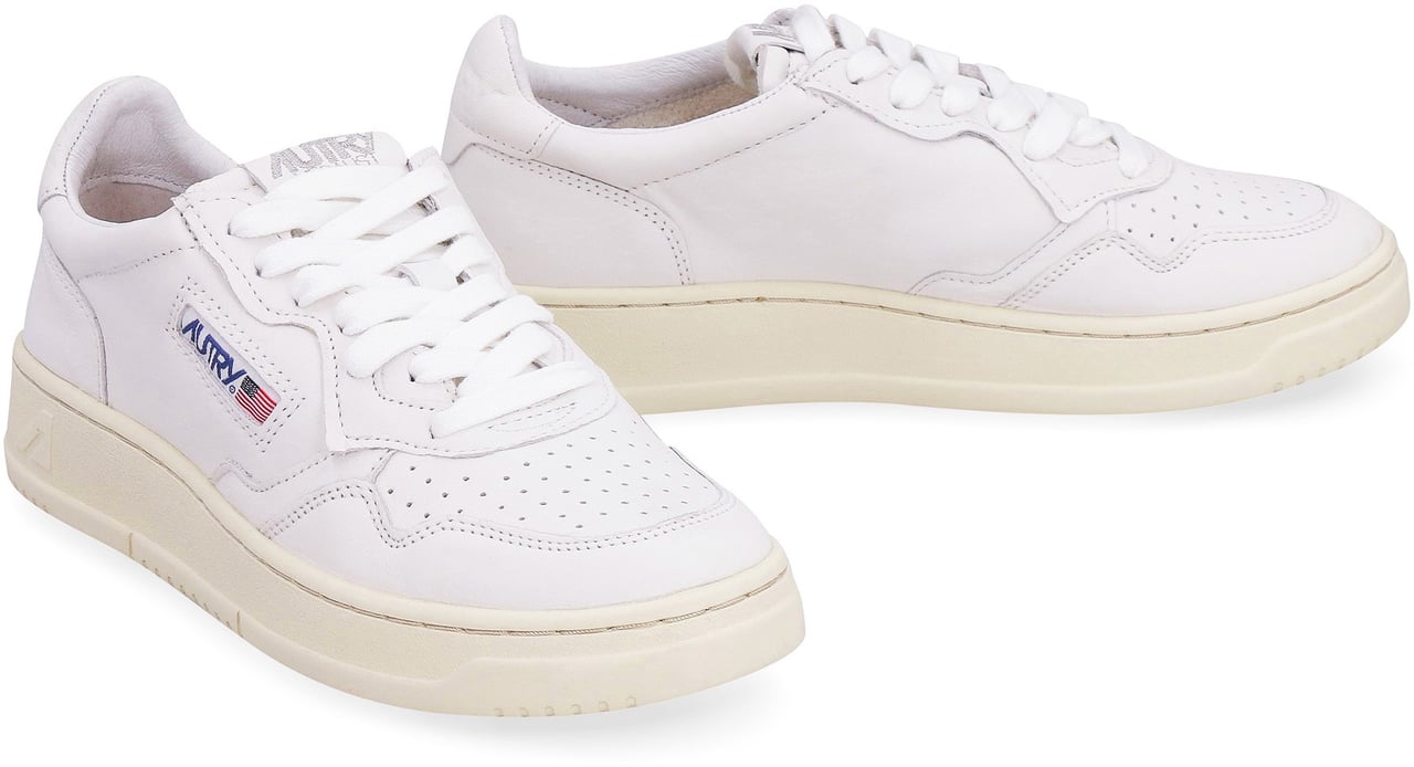 Autry Medalist leather low-top sneakers Wit