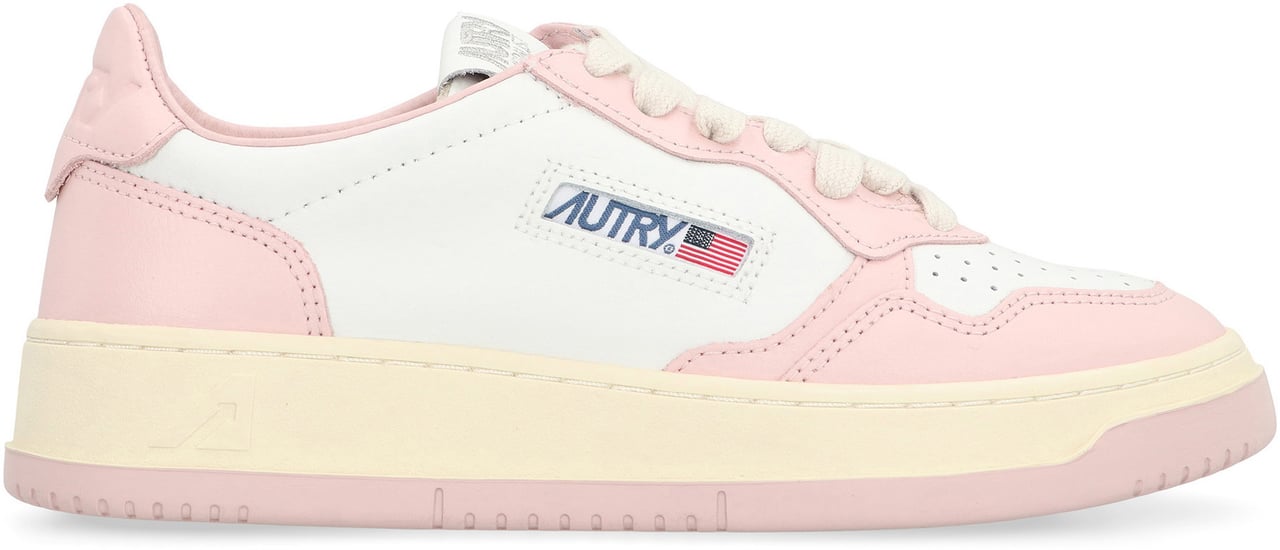 Autry Medalist leather sneakers Roze