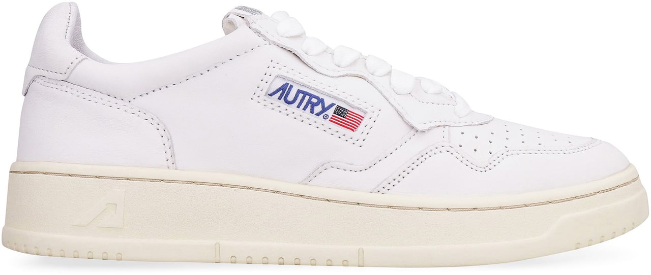 Autry Medalist leather low-top sneakers Wit
