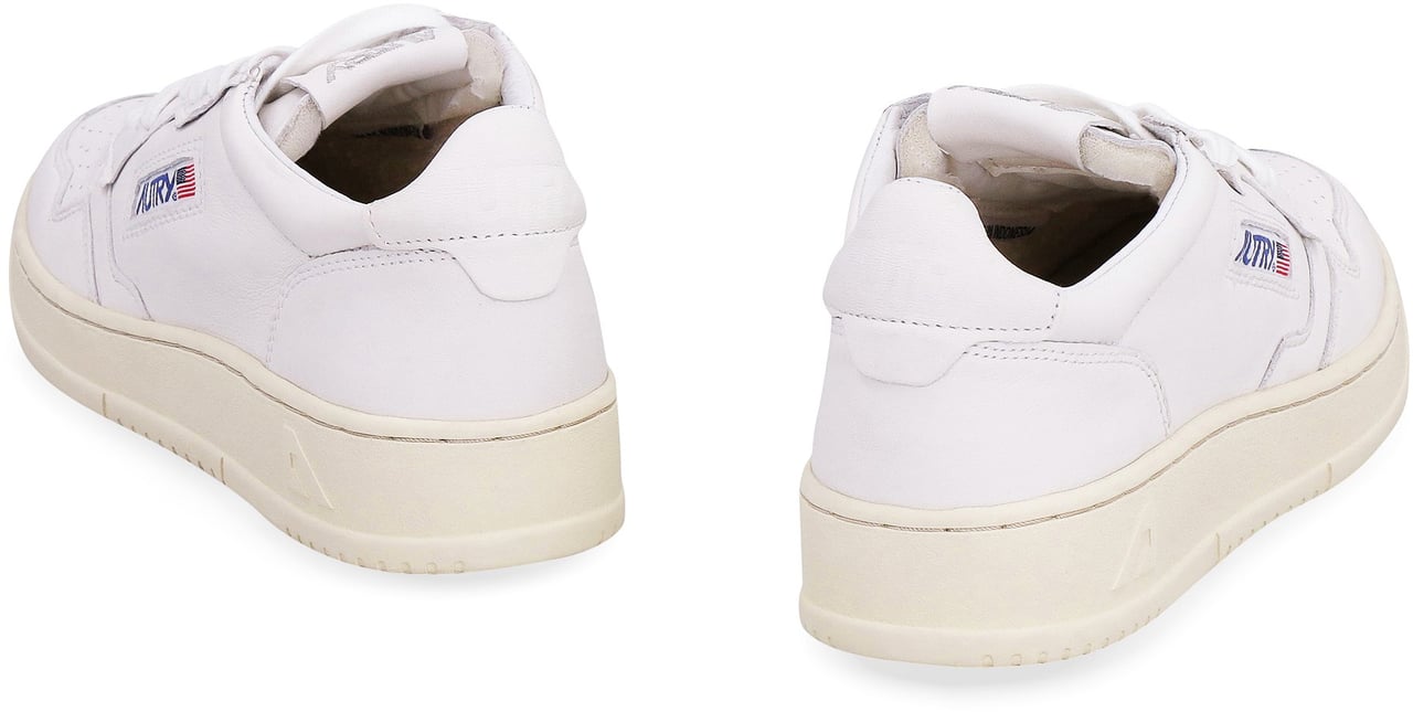 Autry Medalist leather low-top sneakers Wit