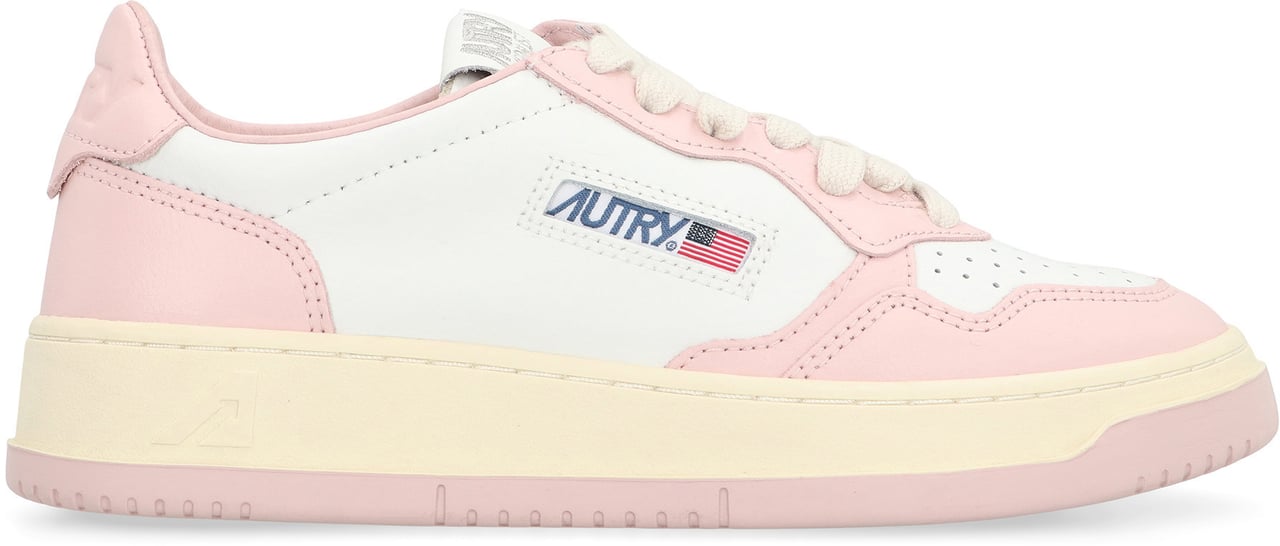 Autry Medalist leather sneakers Roze