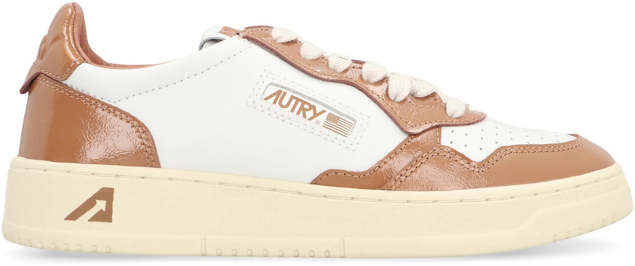 Autry Medalist leather low-top sneakers Wit