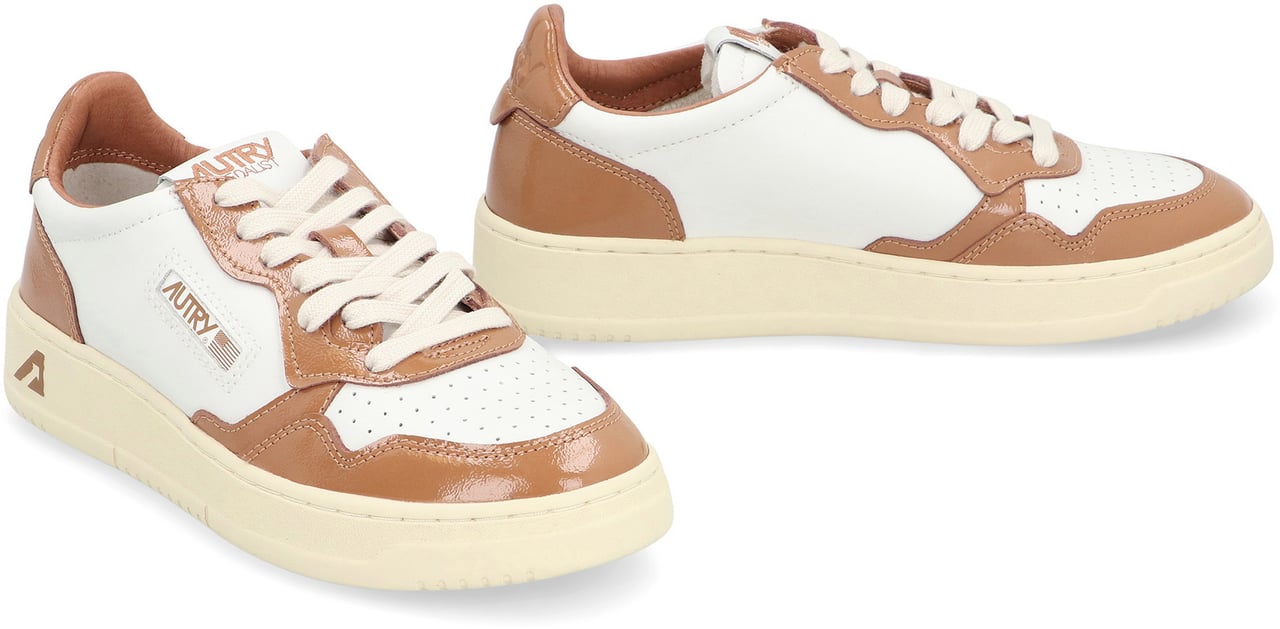 Autry Medalist leather low-top sneakers Wit
