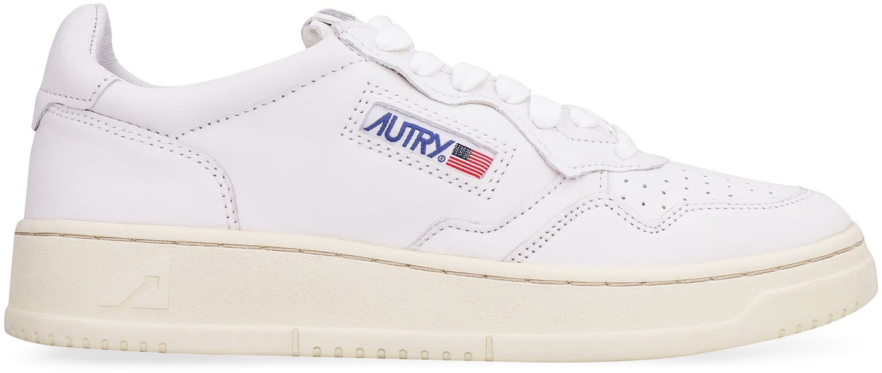 Autry Medalist leather low-top sneakers Wit