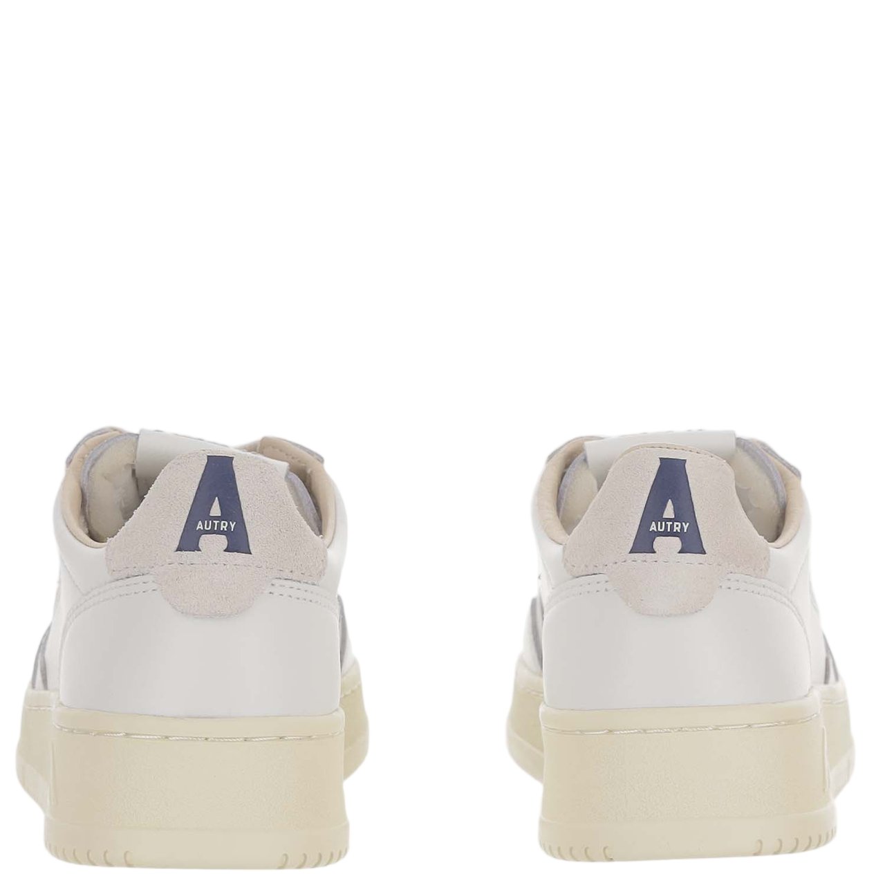 Autry White Leather Sneakers with Subtle Perforations Wit