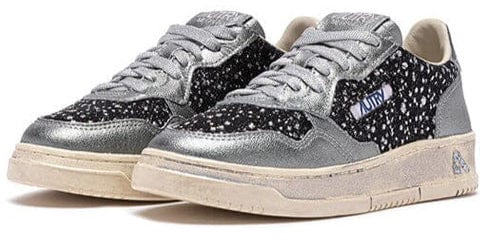Autry Sneakers Black/Steel Zilver