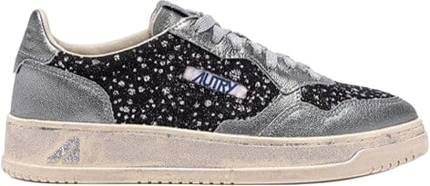Autry Sneakers Black/Steel Zilver