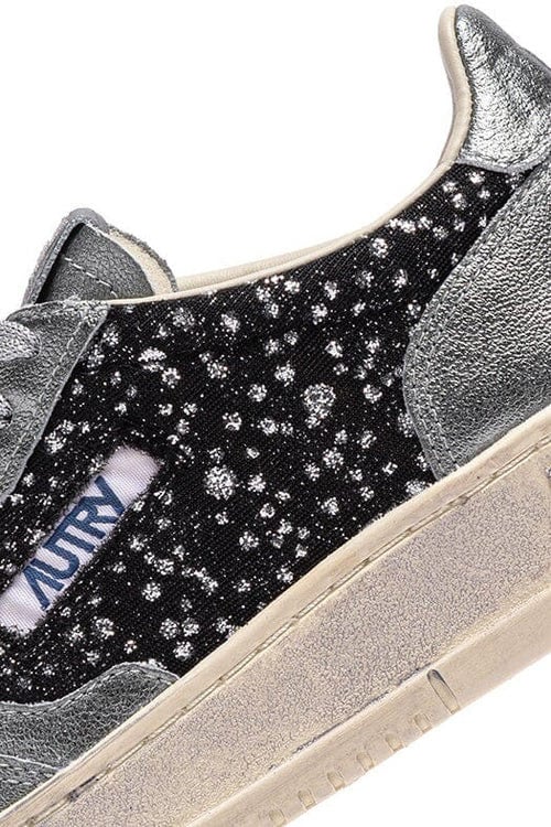 Autry Sneakers Black/Steel Zilver