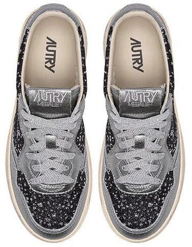 Autry Sneakers Black/Steel Zilver