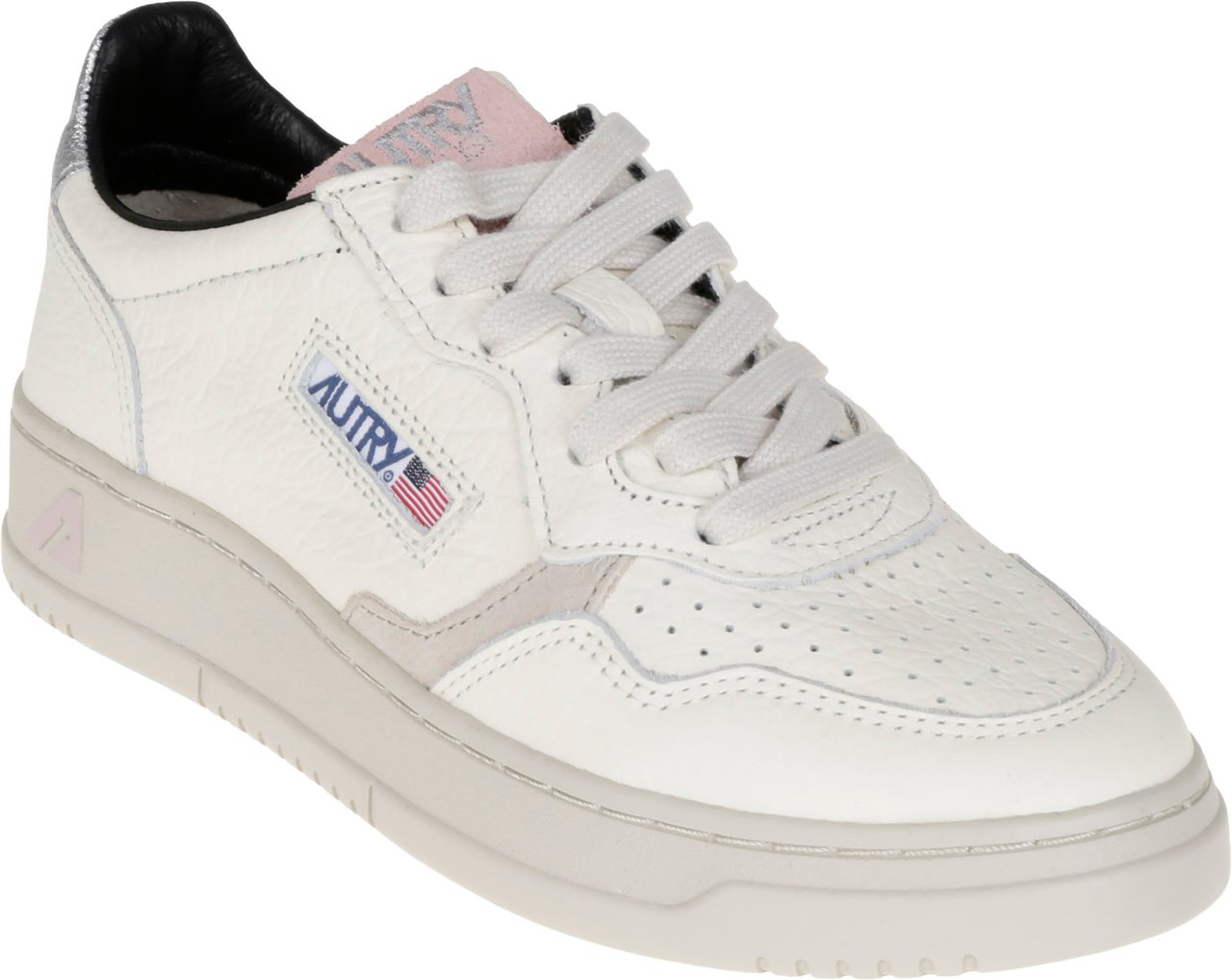 Autry Flat Shoes Silver Wit