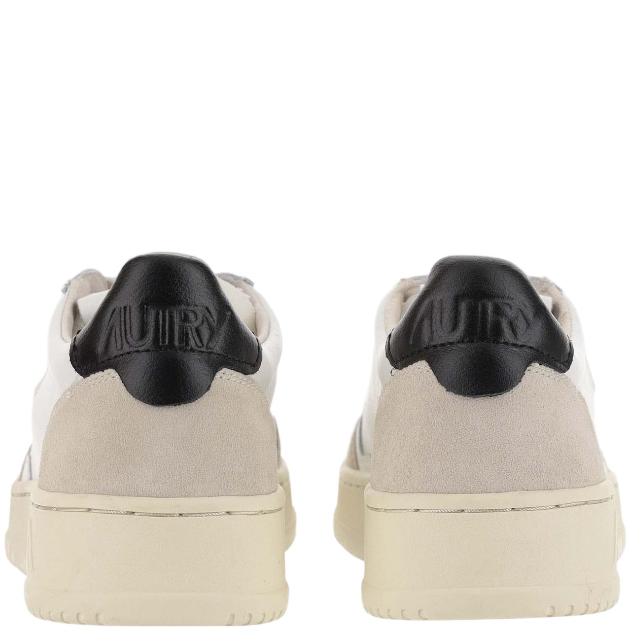 Autry Black Medalist Low Suede Sneakers Wit