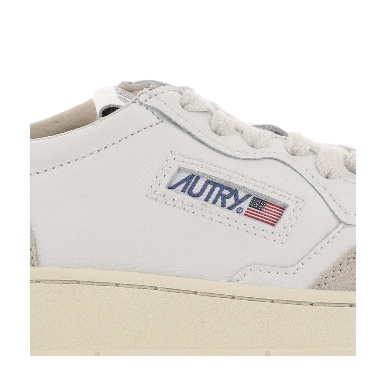 Autry Black Medalist Low Suede Sneakers Wit