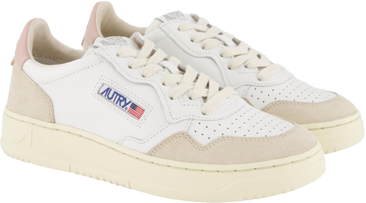 Autry Dames Medalist Sneaker Wit/Suede Wit