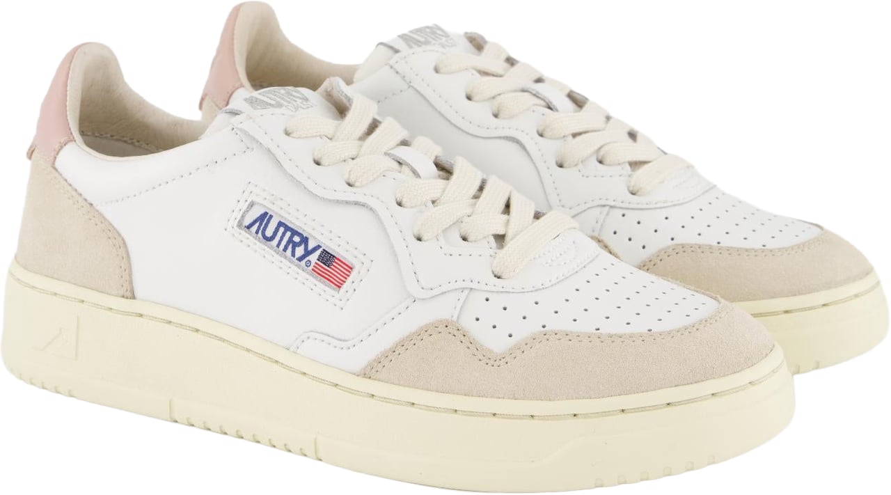 Autry Dames Medalist Sneaker Wit/Suede Wit