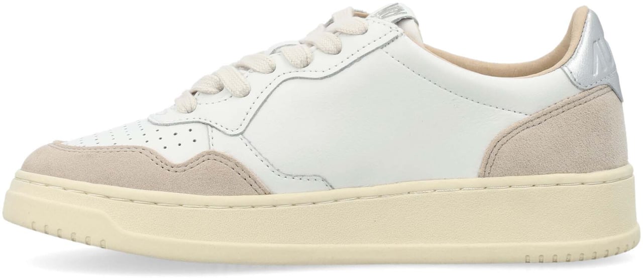 Autry Medalist Low Wht Slvr Wit