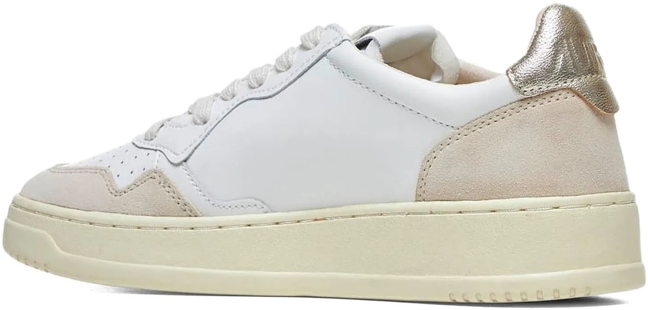 Autry Sneakers Wht/Gold Wit